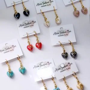 ceramic heart huggies