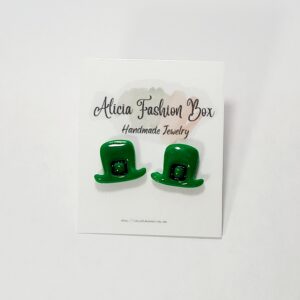 leprechaun hat mini studs