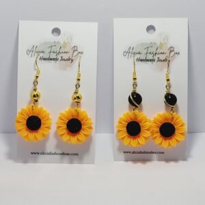 4th of july tear drop hoops